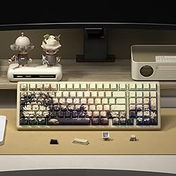 GMKWTL XVX Double Shot PBT Keycaps, Chrysanthemum