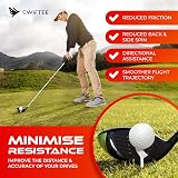 SWIFTEE Premium 10 Degree Golf Tees for Driver or Iron Pack of 10 (Orange) 83mm view 4
