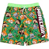 Minecraft Swim Trunks Bathing Suit UPF 50+ Toddler to Big Kid Sizes (4T - 18-20)