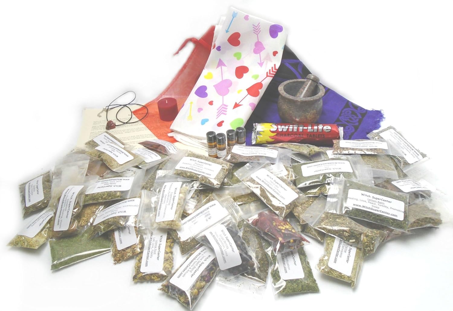 Amazon Com Deluxe Wicca Starter Kit With Love Spell Witchcraft Hoodoo Herbs Supplies By Witch Supercenter Other Products Everything Else