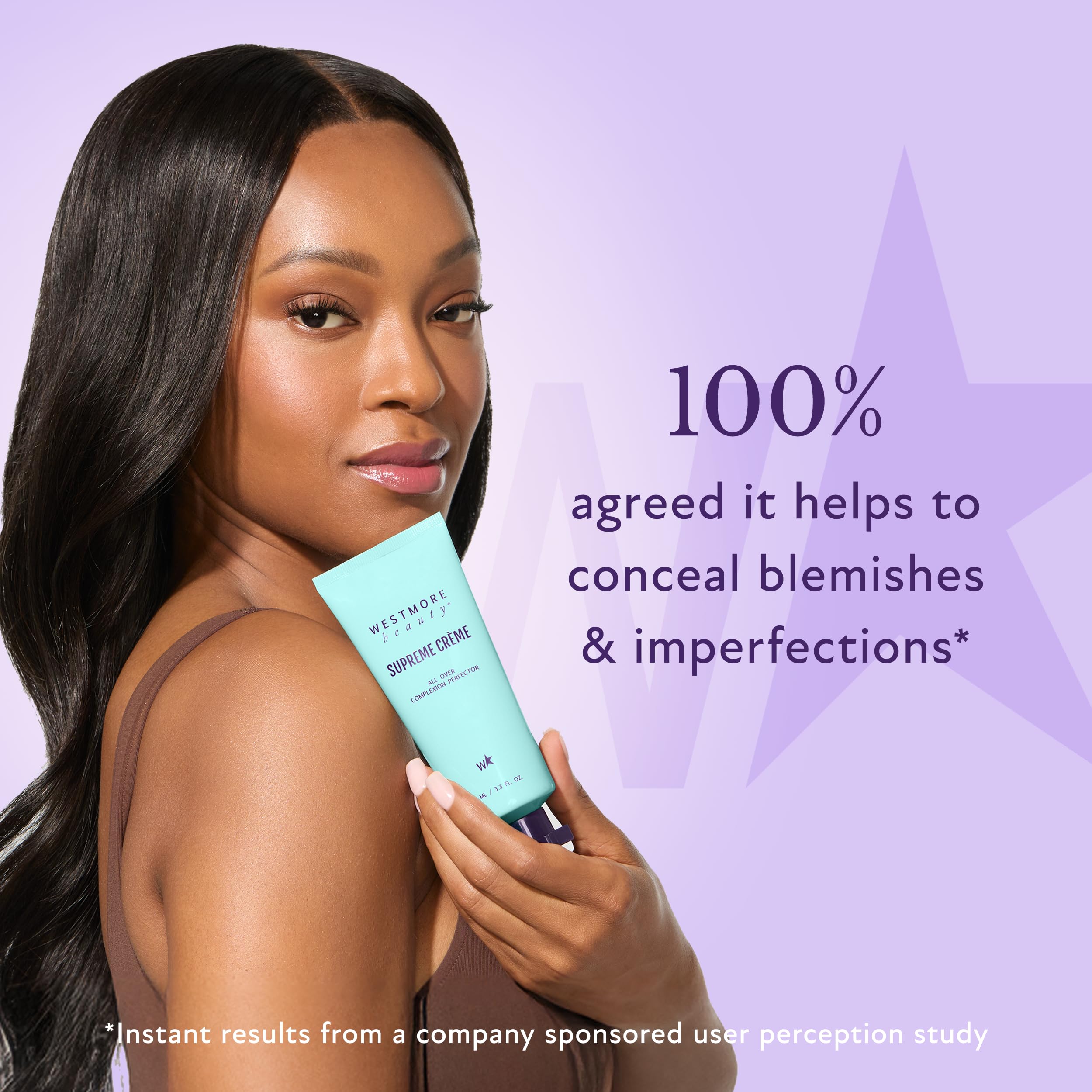 Westmore Beauty Supreme Creme All-Over Complexion Perfector – Long-Lasting CC Cream Foundation - Waterproof & Transfer-Resistant Skin Tint - 3.3 Oz Medium