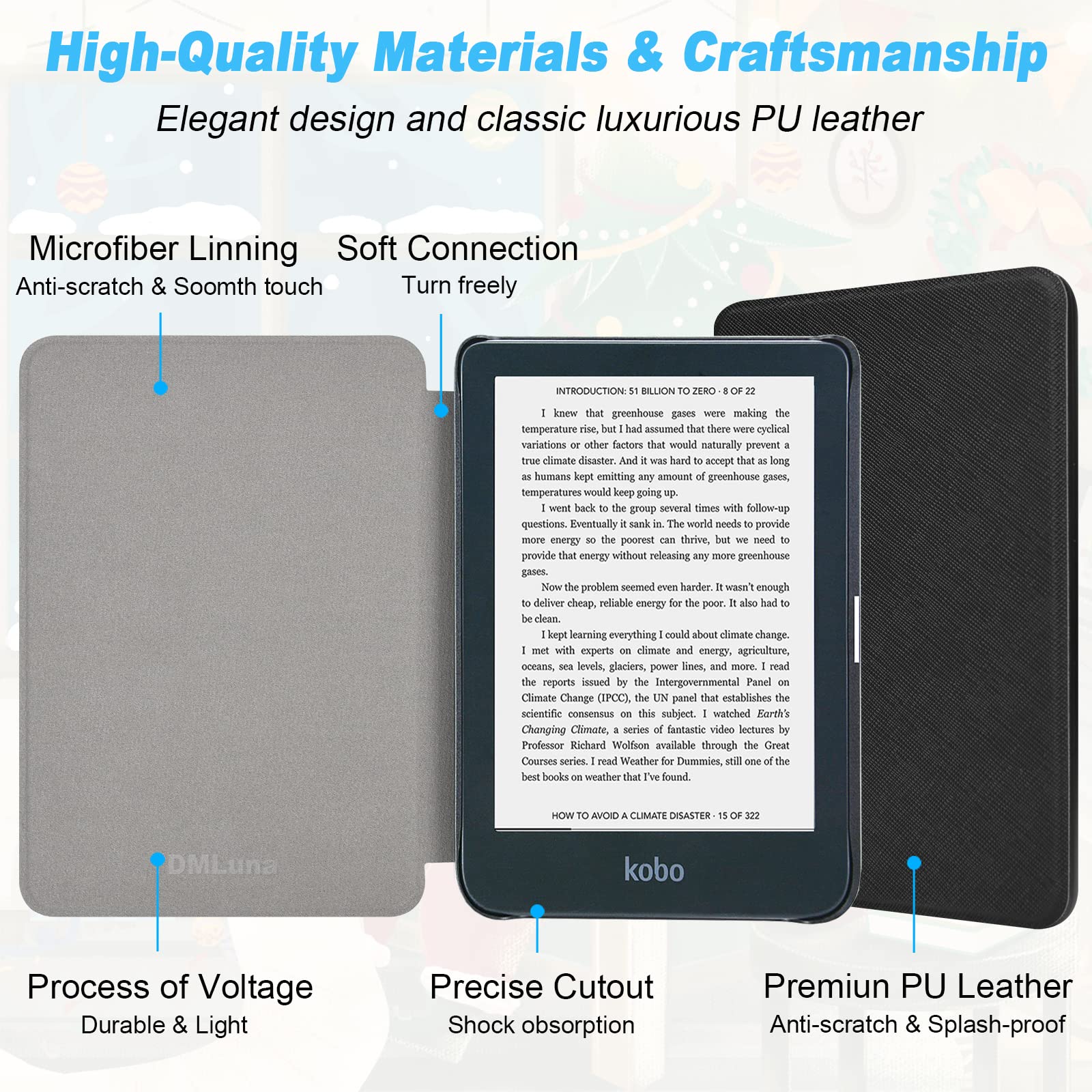 DMLuna Case for Kobo Clara BW (Model N365) / Clara Colour (Model N367) / Clara 2E 6
