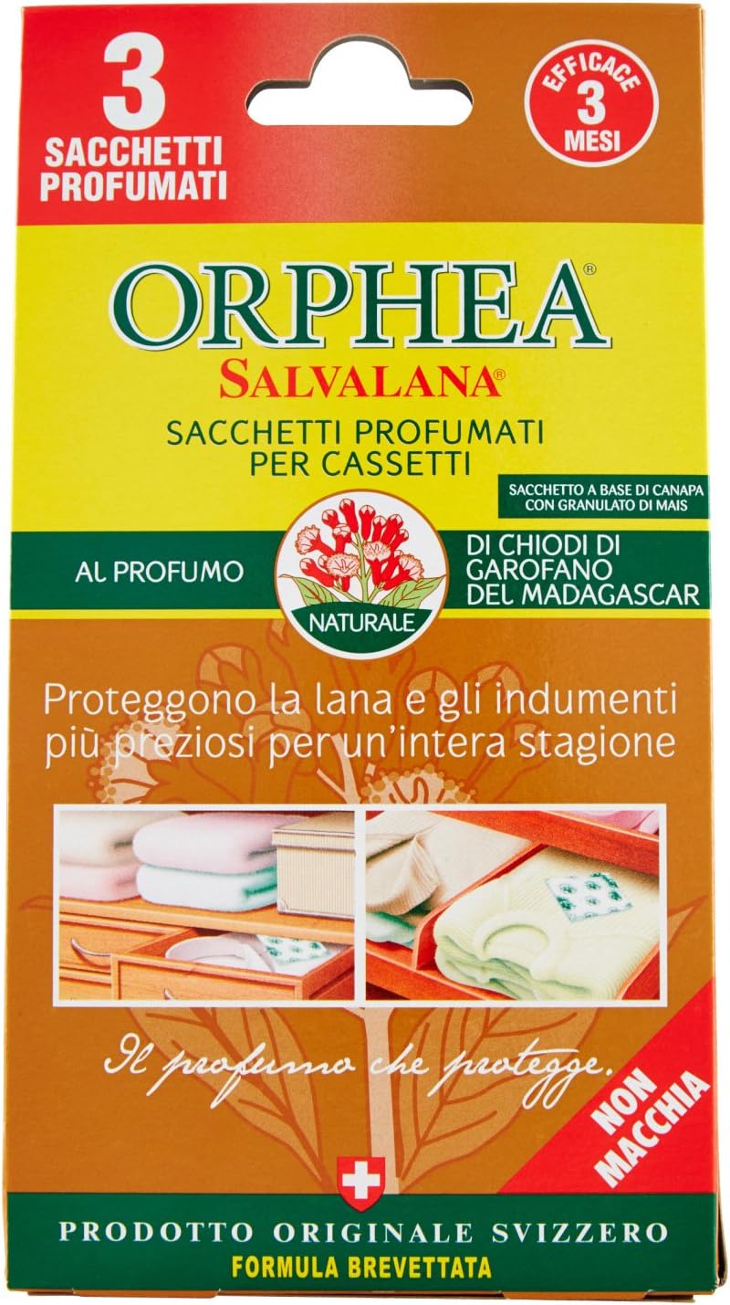 Salvalana Bags for Drawers and Cabinets To The Perfume of cloves of Madagascar 3 Bags