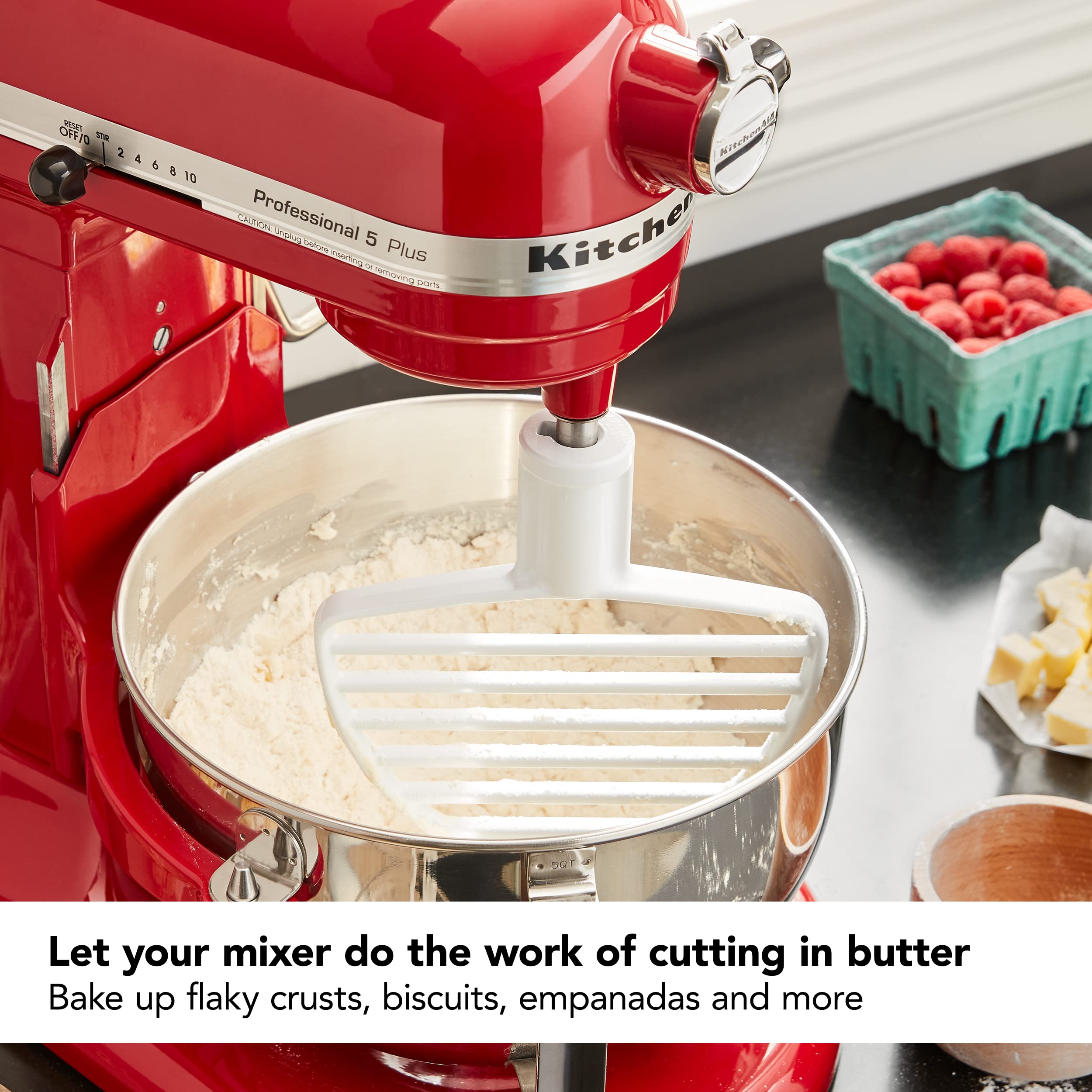 KitchenAid Pastry Tilt Head Stand Mixer Beater Attachment, Silver