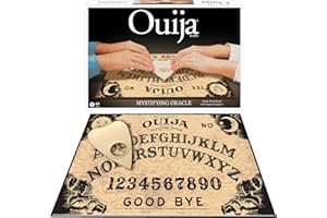 Classic Ouija with 1990s Artwork by Winning Moves Games, Thick Wood Premium Quality Talking Spirit Board, for 2 or More Players, Ages 8 and Up (1175)
