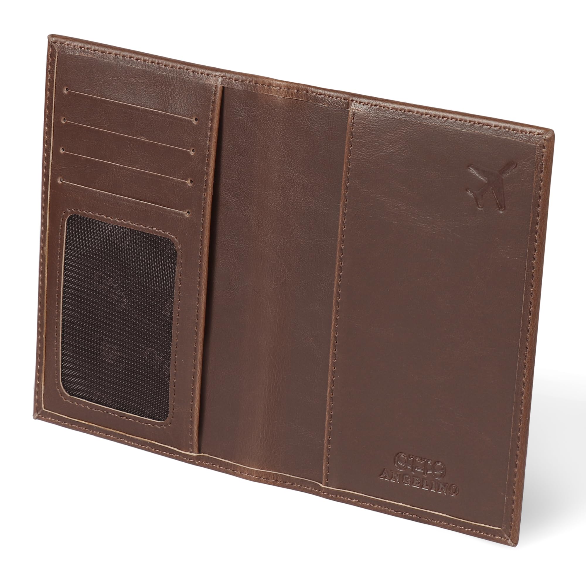 Otto Angelino Leather Passport Wallet - RFID Blocking - Unisex