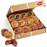 STERN'S BAKERY Fruit Danish Pastry [12 Count] | ASSORTED Fruit Filled Cinnamon Buns for Thanksgiving Gifts, Christmas Food Gifts | Delicous Breakfast Pastries | Kosher, Dairy Free &amp; Nut Free