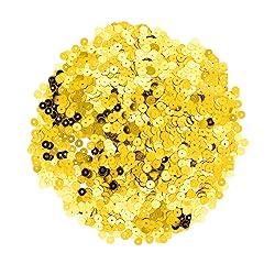 Mandala Crafts 20000 Gold Sequins for Crafts DIY