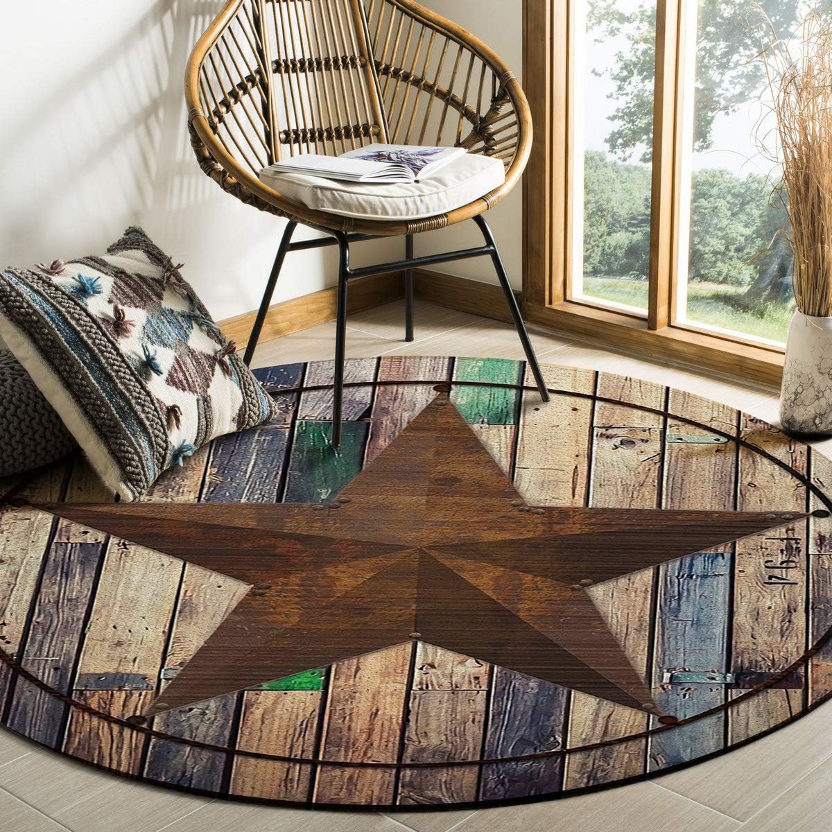 The Best Rustic Decor 3' Round Rugs Simple Home