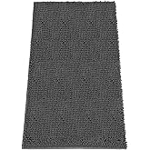 HOMEK Absorbent Dog Door Mat for Muddy Paws, 72" x 36" Chenille Indoor Mats for Entryway, Trap Dirt Front Door Mat Indoor Entrance Washable Non Slip Soft