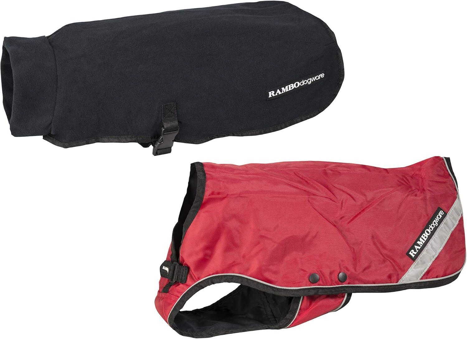 Rambo Duo Dog Blanket XXXLarge Red/Black Equestrian Sports Protective