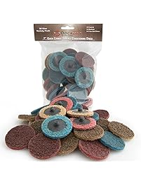 DocaDisc 30PC - 2 inch Roloc Sanding Disc Mixed Pack // Surface Conditioning Discs // Roloc Disc/Air Grinder Disc for Surface prep, Paint Stripping, Grinding & Finishing (Course/Medium / Fine)