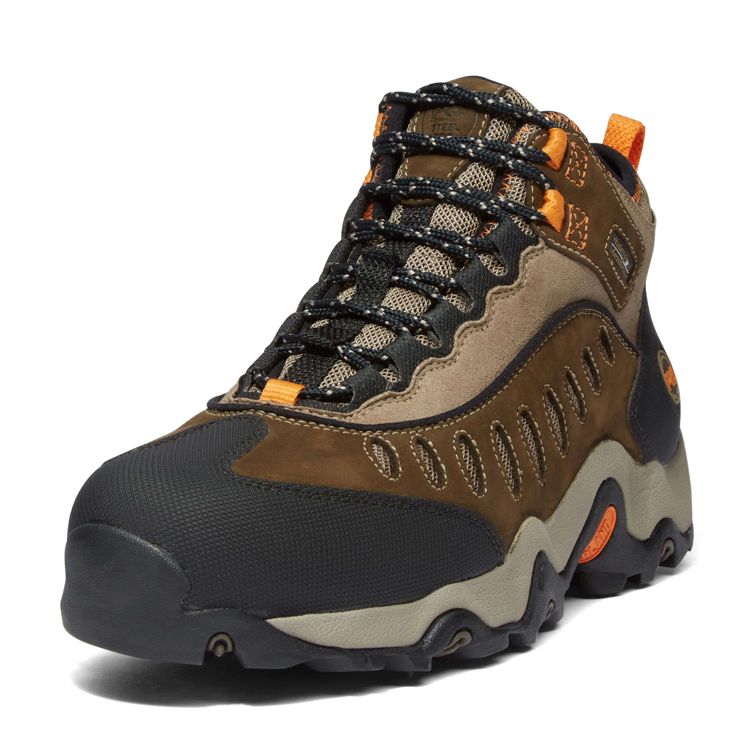 Timberland PRO Men's Mudslinger Steel Safety Toe Waterproof Industrial Hiker Work Boot, Brown-2024 NEW, 8.5W Image Timberland PRO Men's Mudslinger Steel Safety Toe Waterproof Industrial Hiker Work Boot, Brown-2024 NEW, 8.5W Image