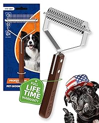Dog Brush for Shedding 20 Blade Dematting Tool Pet