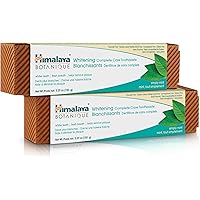 Himalaya Botanique Complete Care Whitening Toothpaste, Simply Mint, for a Clean Mouth, Whiter Teeth and Fresh Breath, Vegan, 