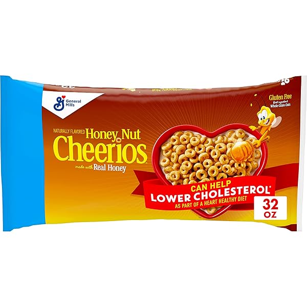 HONEY NUT CHEERIOS HEART HEALTHY BREAKFAST CEREAL, GLUTEN...