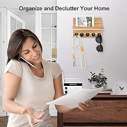 Lwenki Key Holder for Wall, Decorative Key and Mail