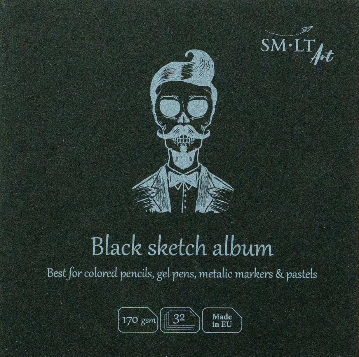 SM-LT Drawing Book, Black, 14 x 14 cm