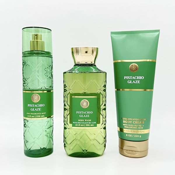 【Pistachio Glaze】Bath&bodyworks ミスト ３本 Amazon.com : Bath & Body Works Pistachio Glaze 3 Pack