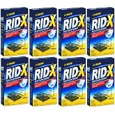 RID-X&reg; Septic Tank Treatment Powder, Septic Treatment, 8ct, 78.4oz | Monthly septic maintenance enzyme treatment for households; multi-month supply with 8 packs x 1 month supply, 78.4oz