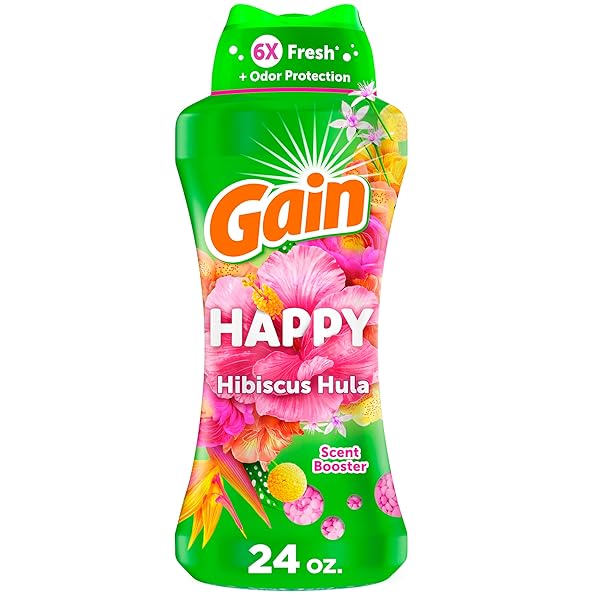 GAIN IN-WASH LAUNDRY SCENT BOOSTER BEADS, HAPPY, 24 OZ