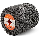 RENOTEC Black Cleaner Flap Wheels, Strip Drum, 110x100mm, 4 inch, for Pickling, Removing Rust, Paints, enamels, oxidations. for Burnishing Polishing Machine (40 GRIT)