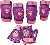 Bell Paw Patrol Skye Pad & Glove Set Pink Kids Safety Gear view 3