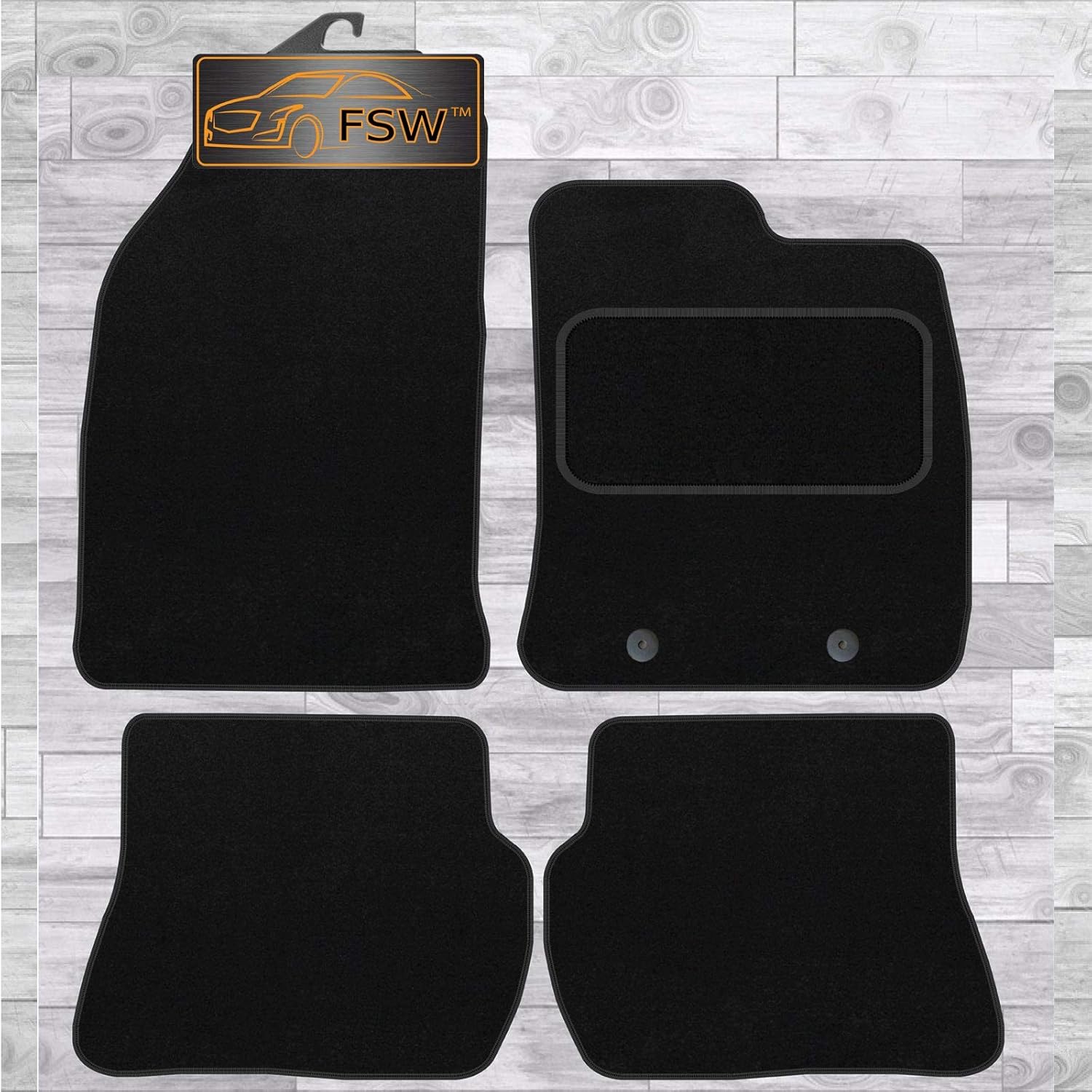 FSW Fiesta 20022008 Mk6 With Holes Tailored Carpet Car Floor Mats