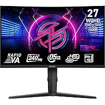 Amazon.com: MSI MPG 275CQRXF 27-inch 2560 x 1440 (QHD