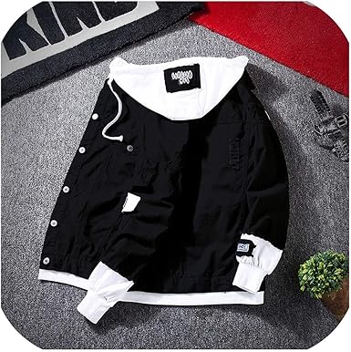 jean jacket hoodie black