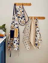 Cooksmart British Designed Pack of 3 Tea Towels Modern Kitchen Set view 3