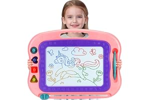 Wellchild Magnetic Drawing Board,Toddler Toys for Girls Boys 3 Year Old Gifts, Magnetic Doodle Board for Kids, Large Etch Magnet Sketch Doodle Pad, Christmas Easter Birthday Gifts for Kids