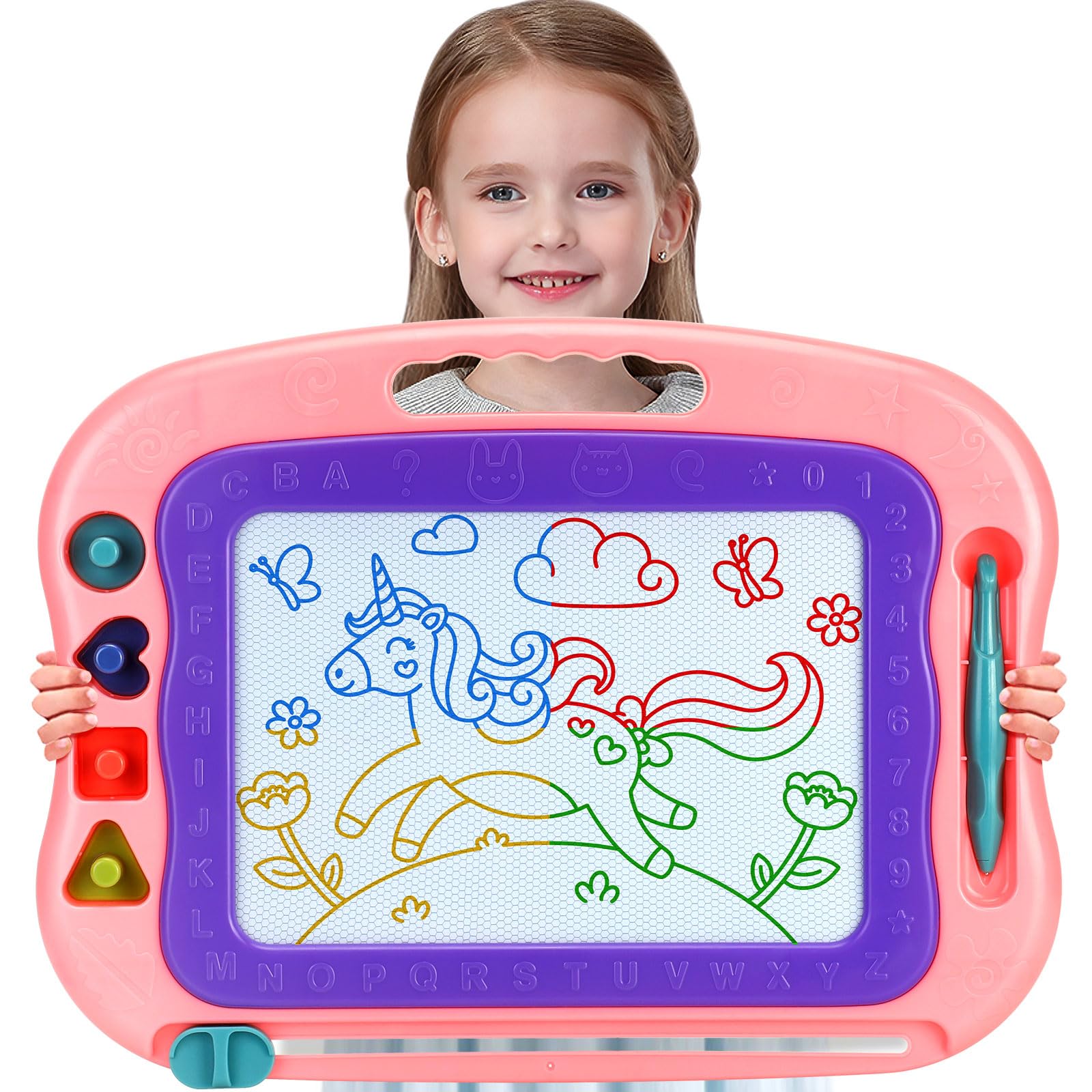 Tableau Magnétique à Dessin Ours - Jouet éducatif Préscolaire Avec Stylos - Pour Enfants 2 à 5 Ans