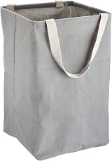 Amazon Basics Fabric Storage Bin Tall Cube Charcoal Grey