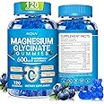 Magnesium Glycinate Gummies 600mg, Chewable Sugar Free Potassium Gummies with Magnesium Glycinate, Vitamin D, B6, and CoQ10 for Calm Support & Sleep for Adults, 60 Days Supply