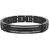 Men's Black Stainless Steel ID Link Bracelet – 8.5"