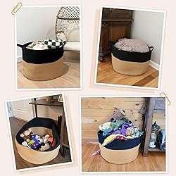 INDRESSME XXXLarge Cotton Rope Basket Woven Baby