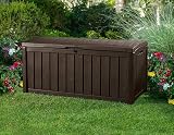 Keter Glenwood 390L Outdoor Storage Box Brown 60% Recycled All Weather view 6