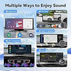 10.26" Wireless Portable Apple Carplay & Android