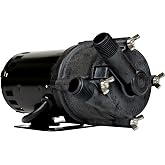Little Giant 3-MD-MT-HC 115V/498 GPH Manual Highly-Corrosive Chemical Pump | 6' Cord, In-line Transfer/Recirculation of Compatible Acids/Alkalis/Solutions up to 200 &deg;F, No Switch, 1/25 HP, 578603