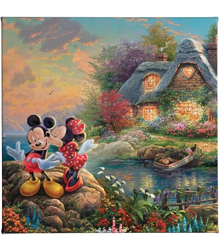 Amazon.com: Thomas Kinkade Mickey and Minnie in Hawaii 14