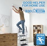 Aidapt 4 Step Ladder with Dual Handrails Folding Space Saver Non-Slip view 5