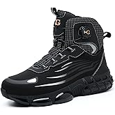 MellowMiles Steel Toe Work Shoes for Men, CE Certified Safety Sneakers for Kitchen Restaurant Construction, Kevlar Puncture Resistant Lightweight Slip Resistant Shoes, Breathable Mid-Top Boots