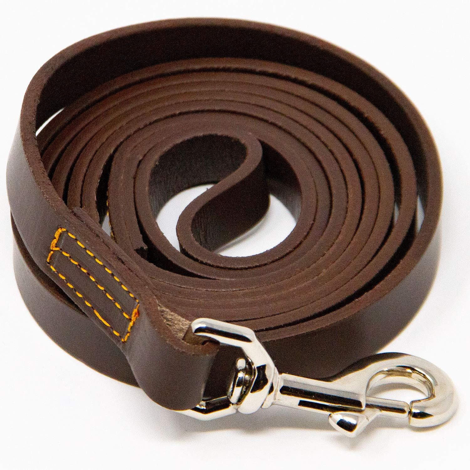 high quality leather dog leash