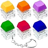 6 Pack Keyboard Fidget Toy Keyboard Fidget Keychain