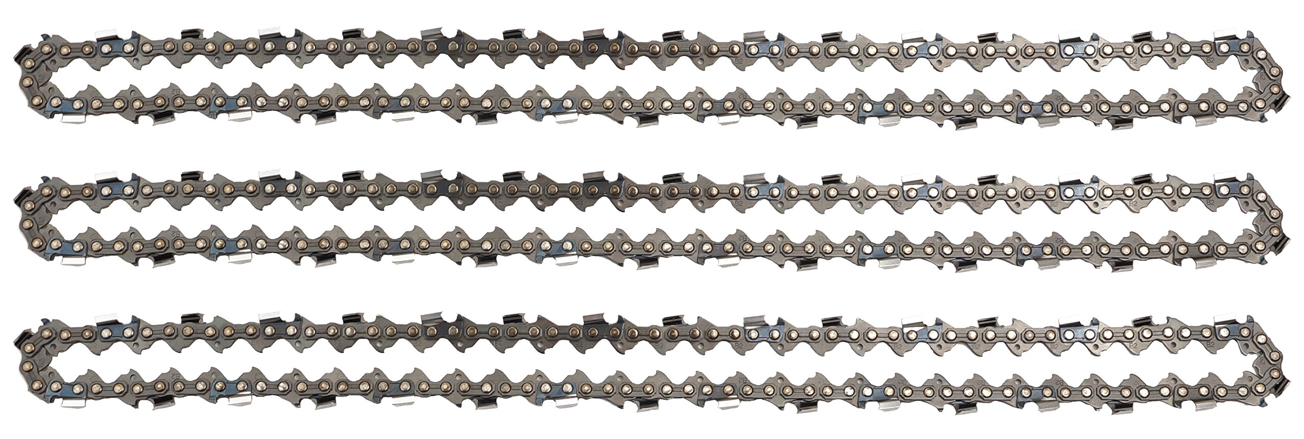 3 tallox Saw Chains .325" Pitch .058" 1.5 mm Gauge 64 Links 15" Full Chisel