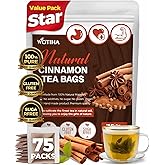 Natural cinnamon tea 2g x 75tea bags. 100% natural ceylon cinnamon sticks Herbal tea bags.Additive-Free • Sugar-Free • Vegan