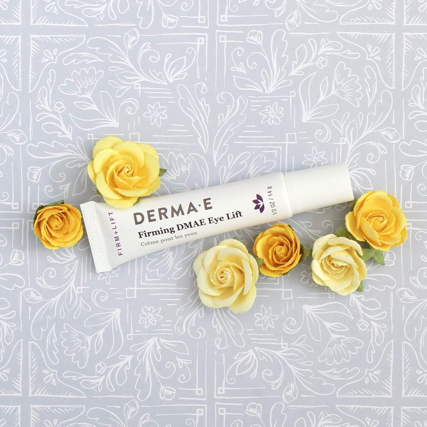 DERMA E Firming DMAE Eye Cream – Multi-Action Anti-Aging Under Eye Cream Firms, Tightens & Lifts – Reduces bags, Smooths Laugh Lines & Dark Circles –Peptides, Vitamin B3 infused for Collagen support: Derma E: Health & Personal Care