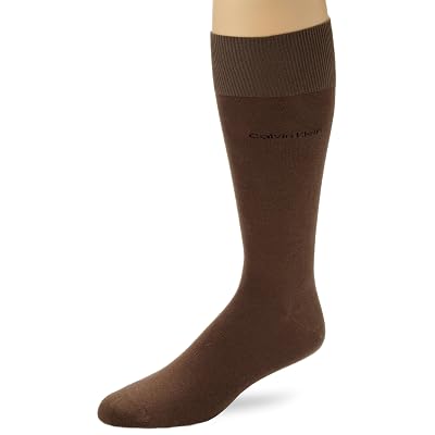 calvin klein men's egyptian cotton dress socks Calvin Klein - Brandclub - Calvin Klein Mens Dress Socks - 1 Pair Egyptian  Cotton Blend with Comfort Stay-Up Cuff