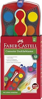 Faber-Castell 125030 - Farbkasten CONNECTOR mit 12 Farben, inklusive Deckweiß, 1 Stück